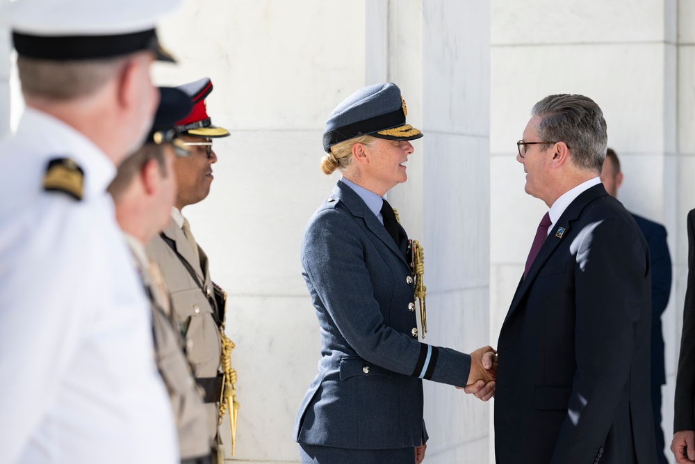 British Prime Minister Keir Starmer Visits Arlington National Cemetery