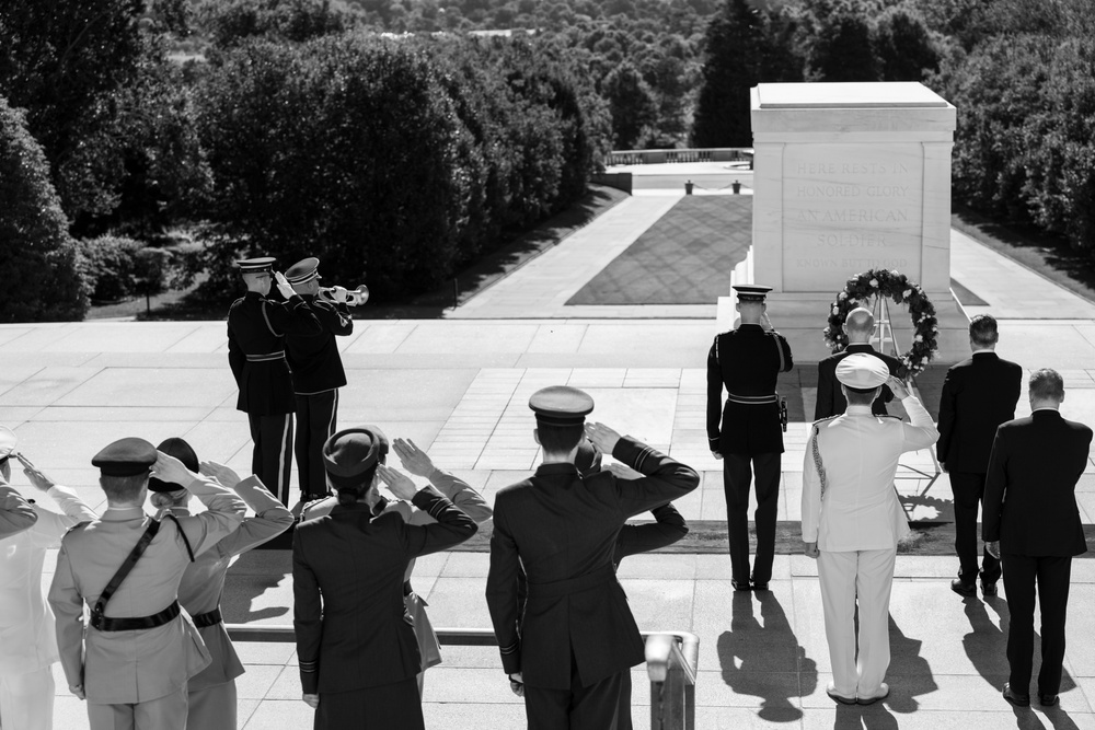 British Prime Minister Keir Starmer Visits Arlington National Cemetery