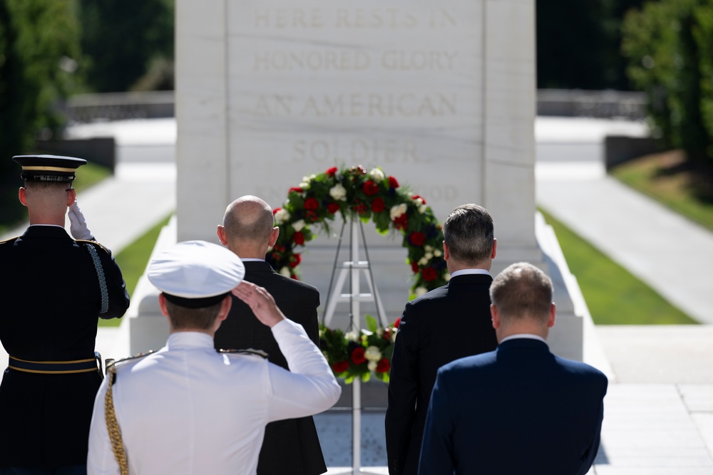 British Prime Minister Keir Starmer Visits Arlington National Cemetery