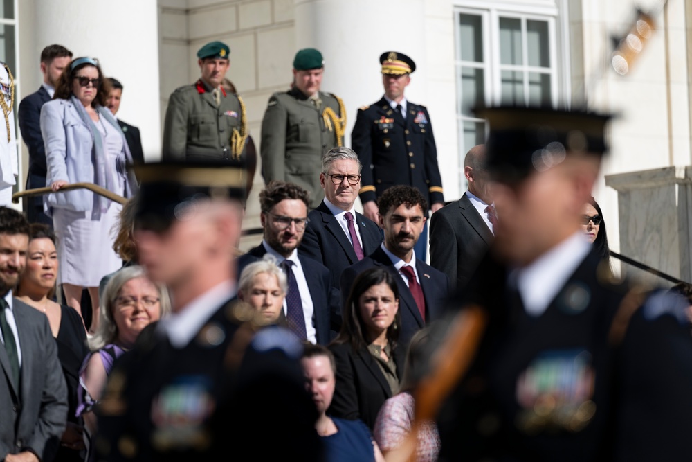 British Prime Minister Keir Starmer Visits Arlington National Cemetery