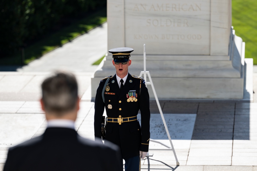 British Prime Minister Keir Starmer Visits Arlington National Cemetery