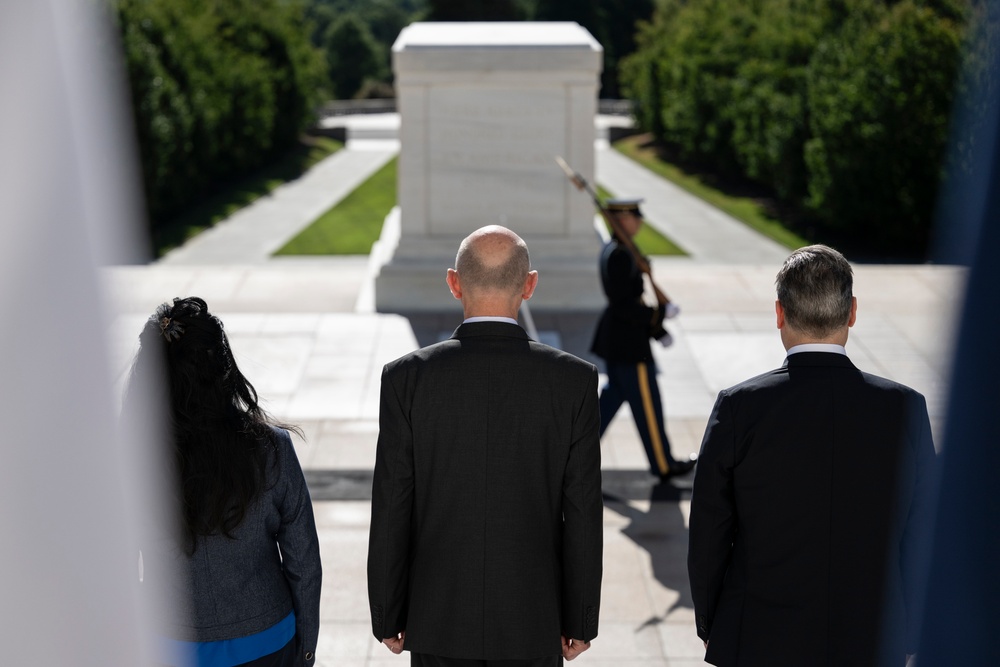 British Prime Minister Keir Starmer Visits Arlington National Cemetery