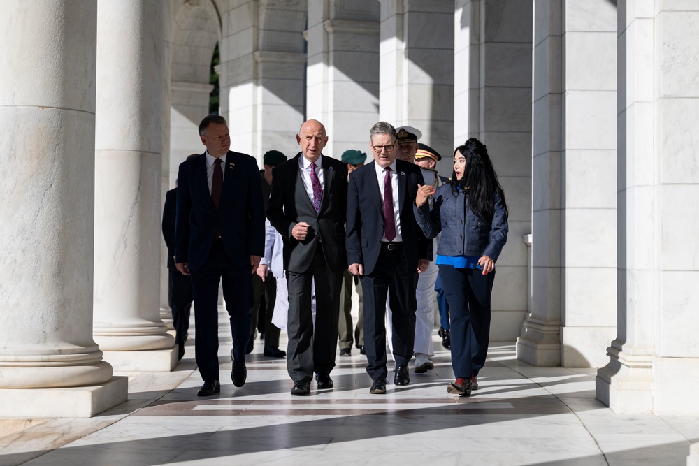 British Prime Minister Keir Starmer Visits Arlington National Cemetery