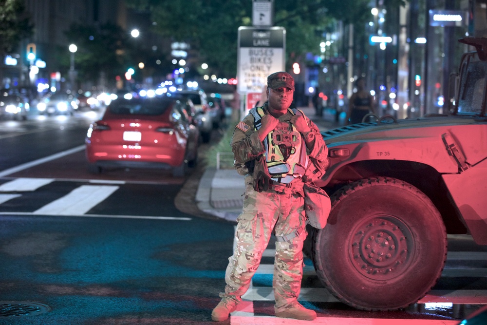 National Guard Supports Traffic Control During NATO 75th Anniversary Summit in D.C.