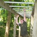 Soldier Traverses Monkey Bars