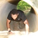 Soldier Crawls Through Tunnel