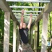 Soldier Traverses Monkey Bars