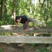 Soldier Jumps Over an Obstacle