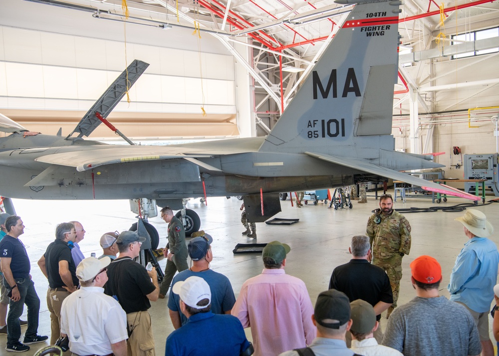 104th Fighter Wing hosts Boston InfraGard for base tour