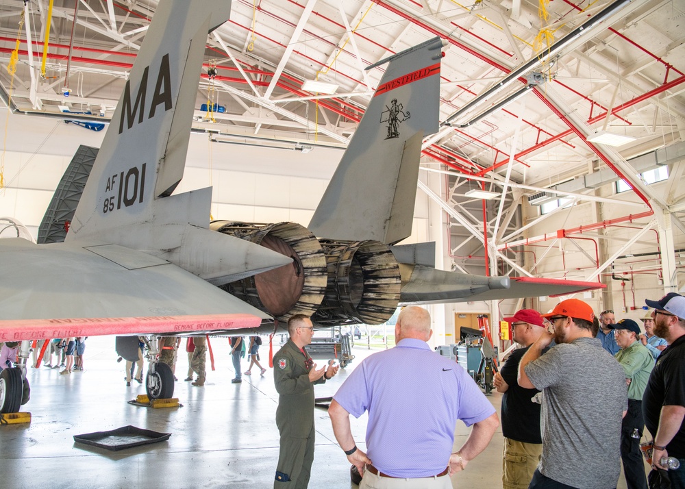 104th Fighter Wing hosts Boston InfraGard for base tour