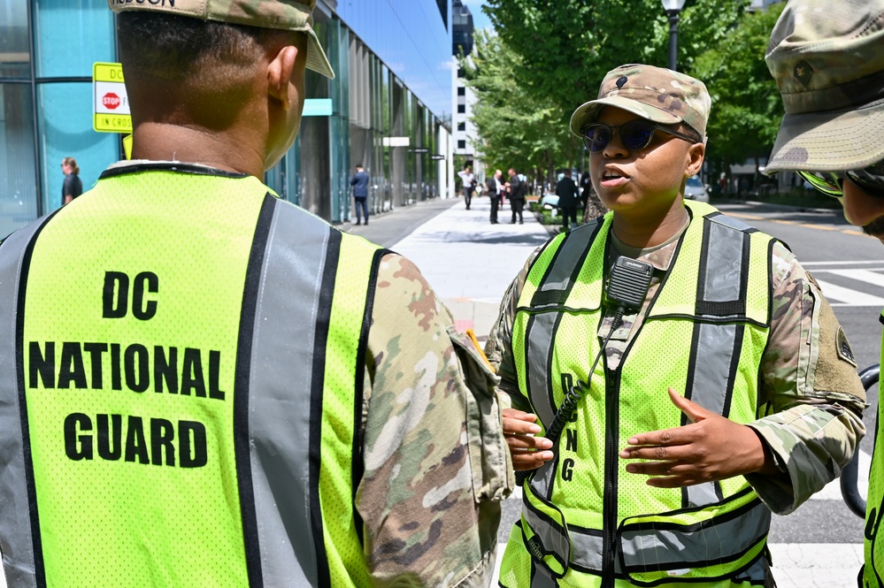 D.C. National Guard supports traffic control during NATO 75th Anniversary Summit