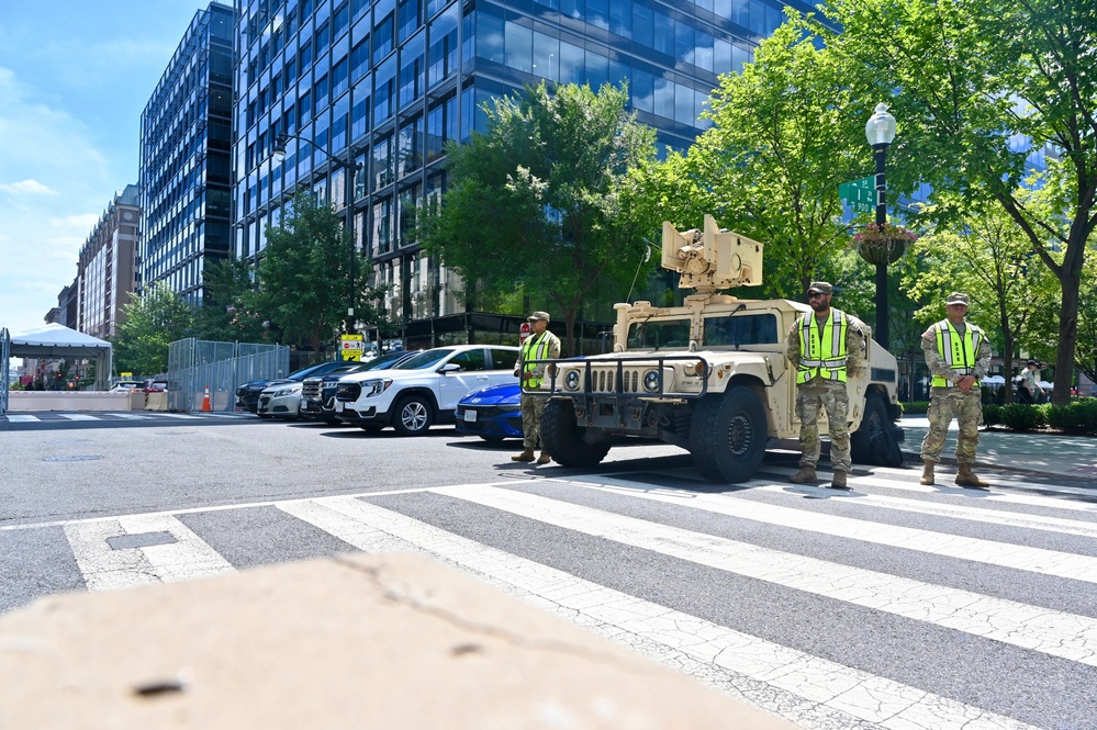 D.C. National Guard supports traffic control during NATO 75th Anniversary Summit