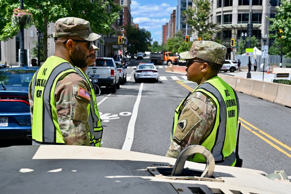 D.C. National Guard supports traffic control during NATO 75th Anniversary Summit