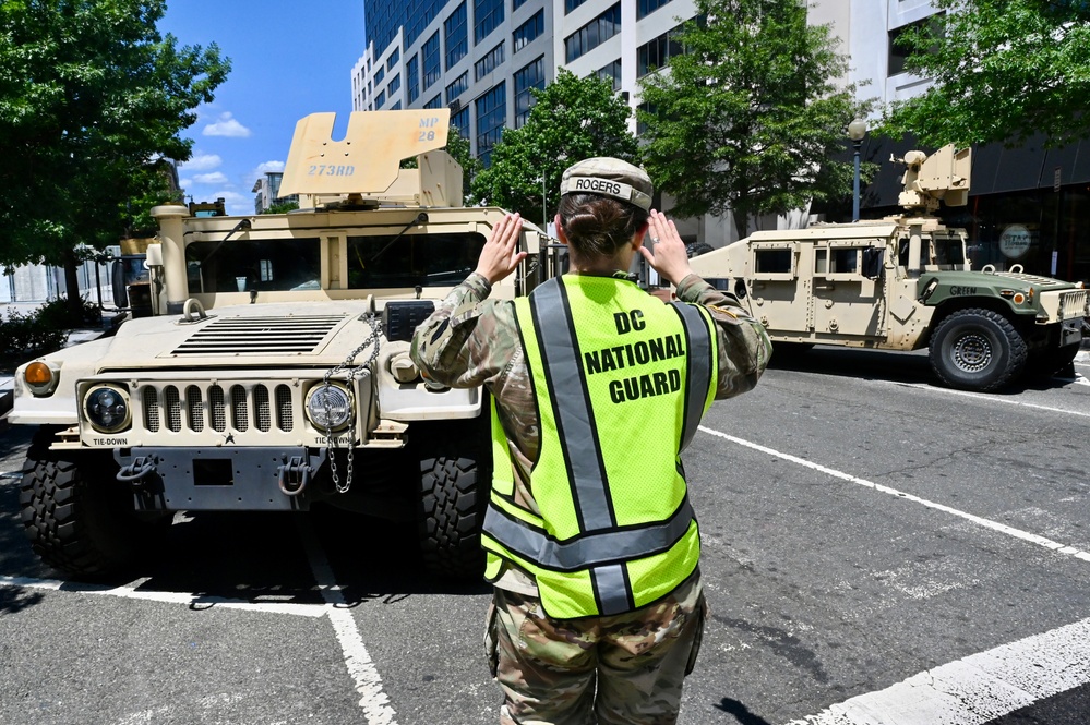 D.C. National Guard supports traffic control during NATO 75th Anniversary Summit