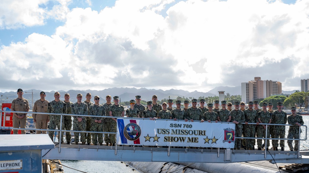 NROTC Midshipmen Tour USS Missouri