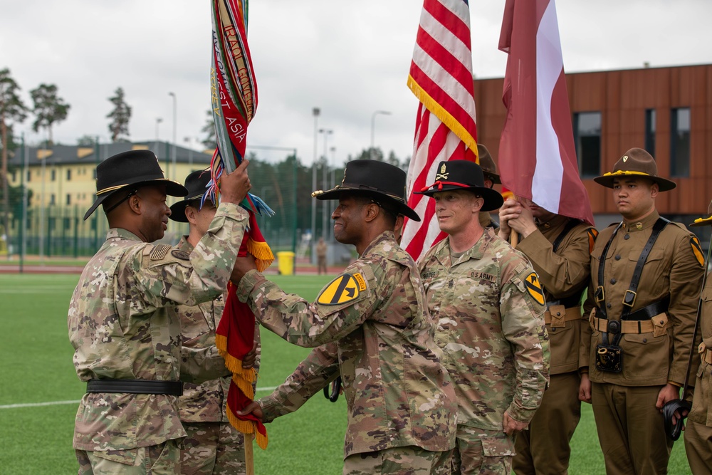 1st Cavalry Division conducts Division Artillery Change of Command Ceremony in Latvia