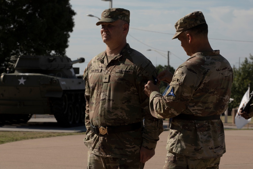 Brig Gen. Geoffrey Van Epps Patch Ceremony