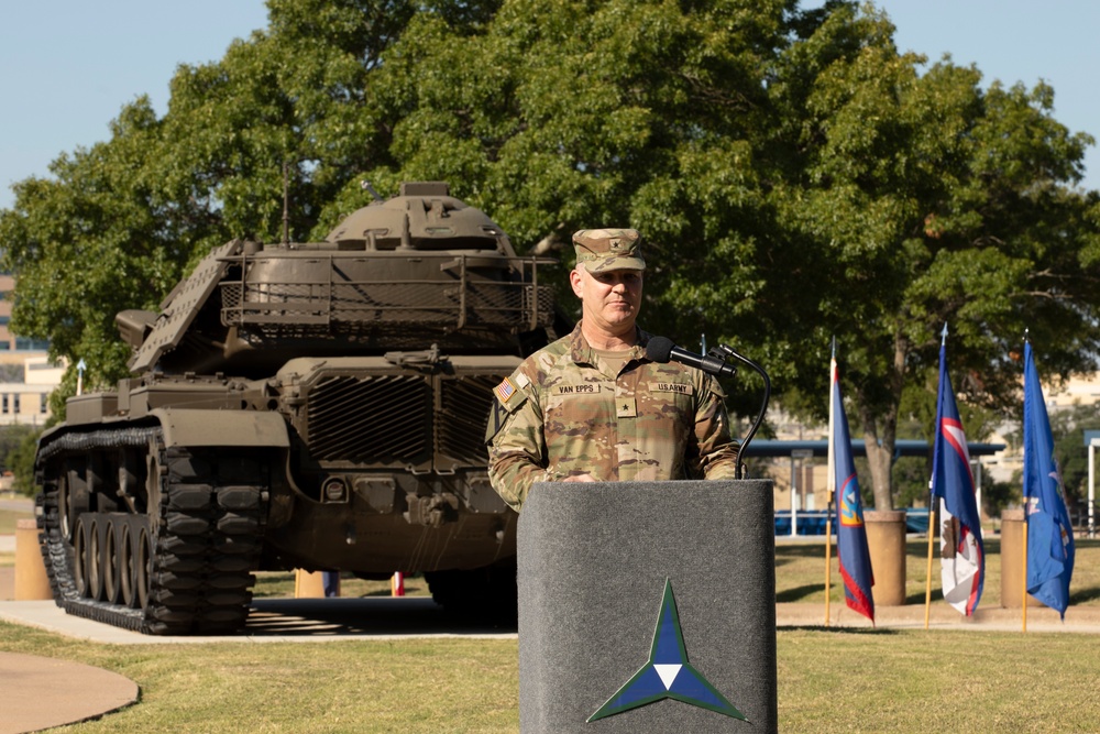 Brig. Gen. Geoffrey Van Epps Patch Ceremony