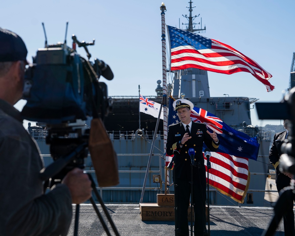 Emory S. Land Hosts Media Availability in Sydney, Australia