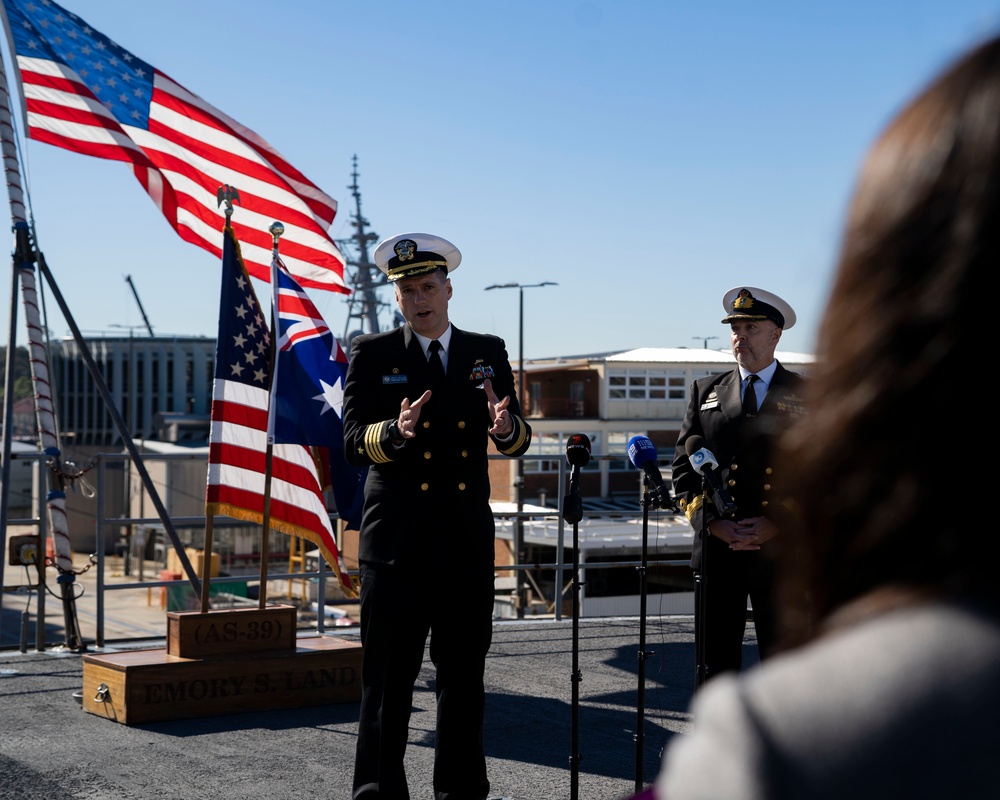 Emory S. Land Hosts Media Availability in Sydney, Australia