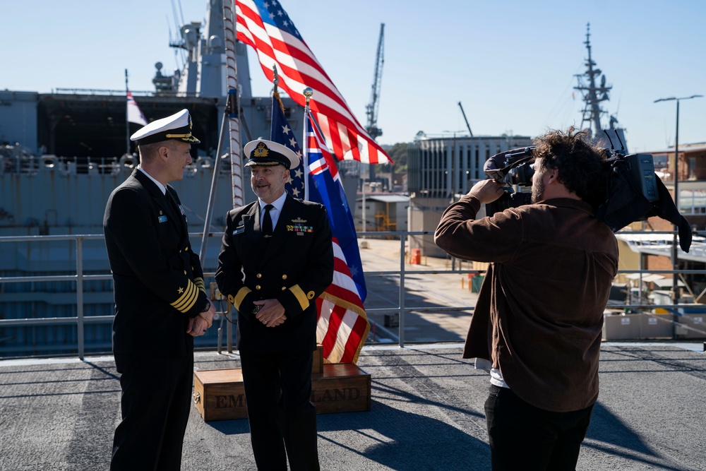 Emory S. Land Hosts Media Availability in Sydney, Australia