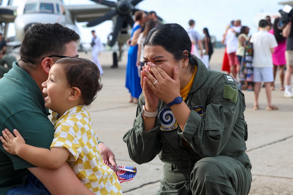 VAW-123 Returns from Combat Deployment