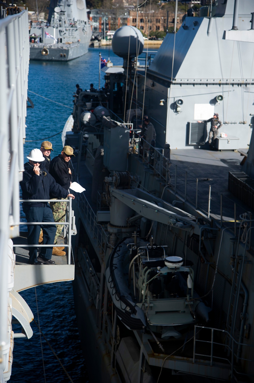 HMAS Warramunga Moors Alongside ESL in Sydney