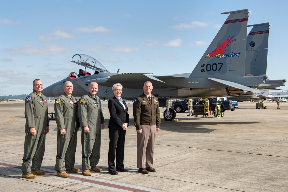 142nd Wing F-15EX Eagle II Unveiling Ceremony