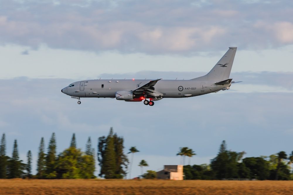 Royal Australian Air Force P-8A aircraft arrive at JBPPH for RIMPAC24