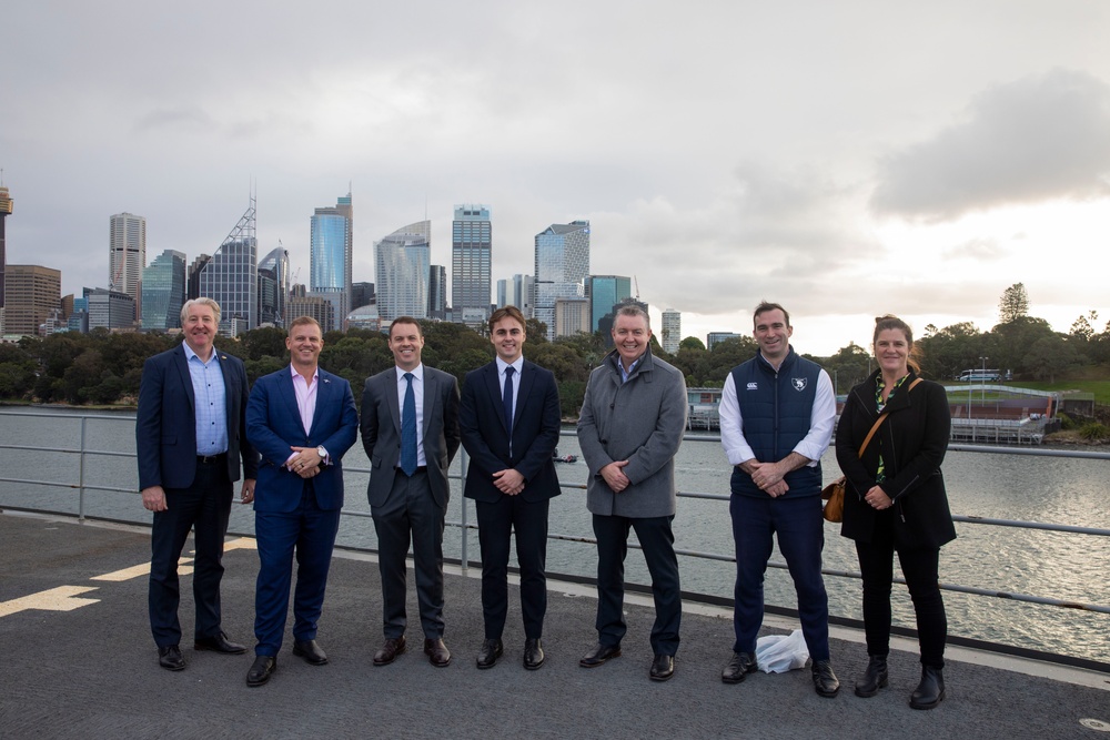 Emory S. Land Hosts Tour in Sydney