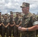 Col. Niedziocha holds 31st Marine Expeditionary Unit formation