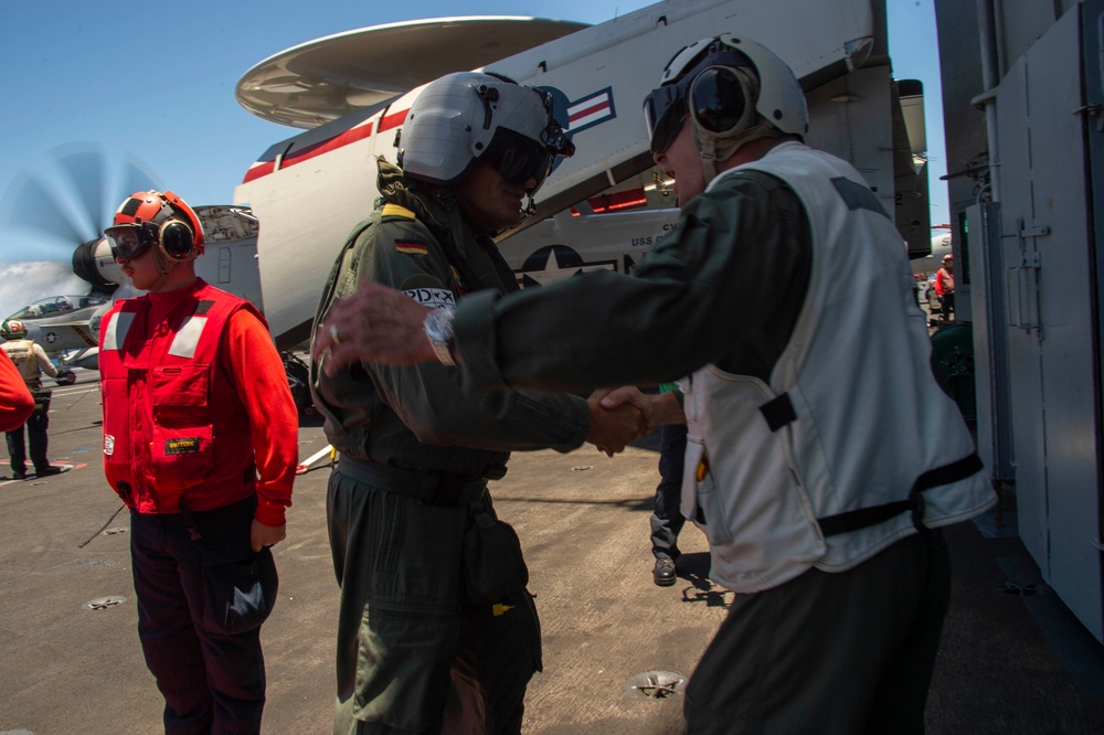 German Navy Vice Chief comes aboard USS Carl Vinson