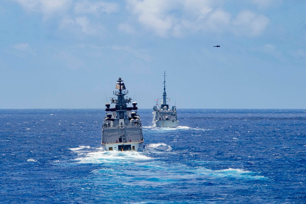 RIMPAC 2024:  Partners sail together in the Pacific Ocean