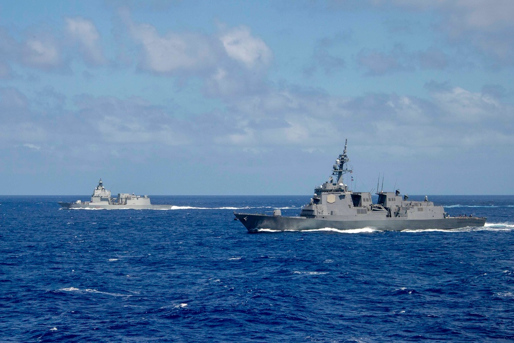 RIMPAC 2024 Participants Sail Together in the Pacific Ocean