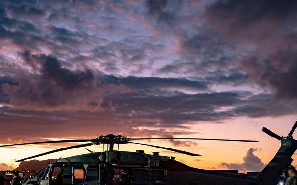 Airborne Mine Neutralization System Loaded on MH-60 Seahawk