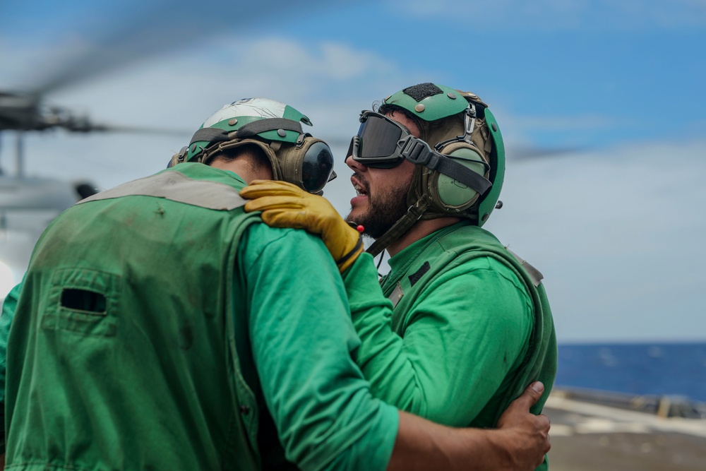 USS William P. Lawrence conducts flight operations