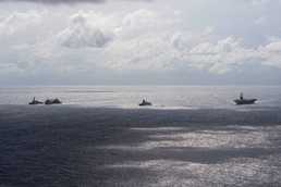 CSG-9 Conducts Joint Maritime Activity with Indian Navy