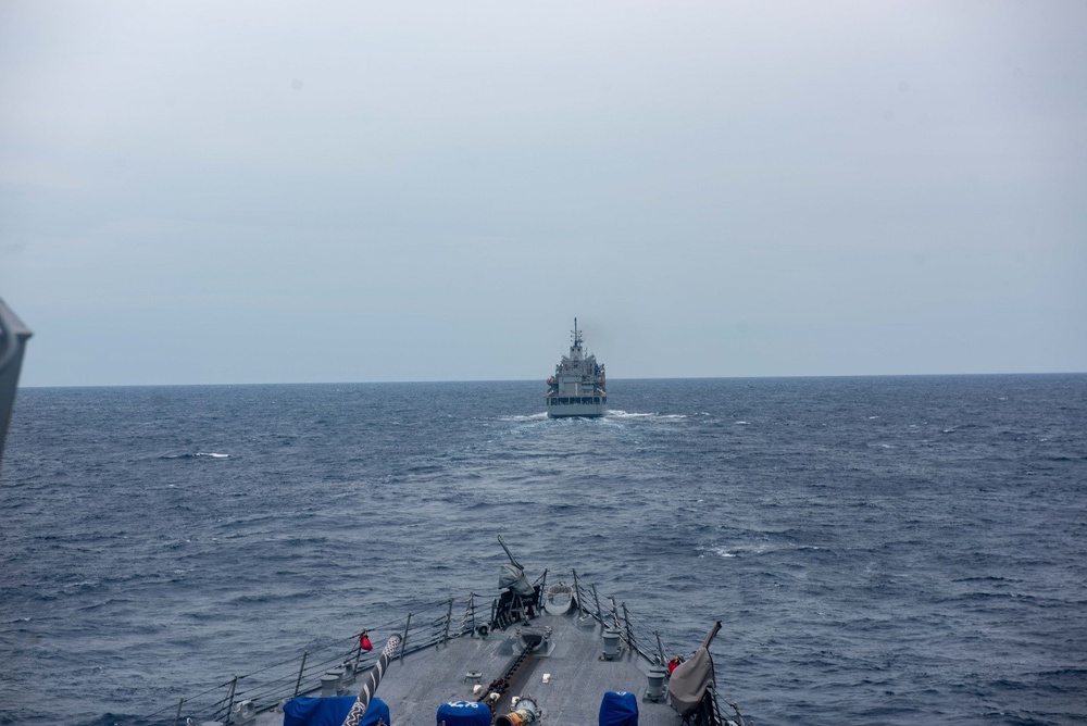 CSG-9 Conducts Joint Maritime Activity with Indian Navy