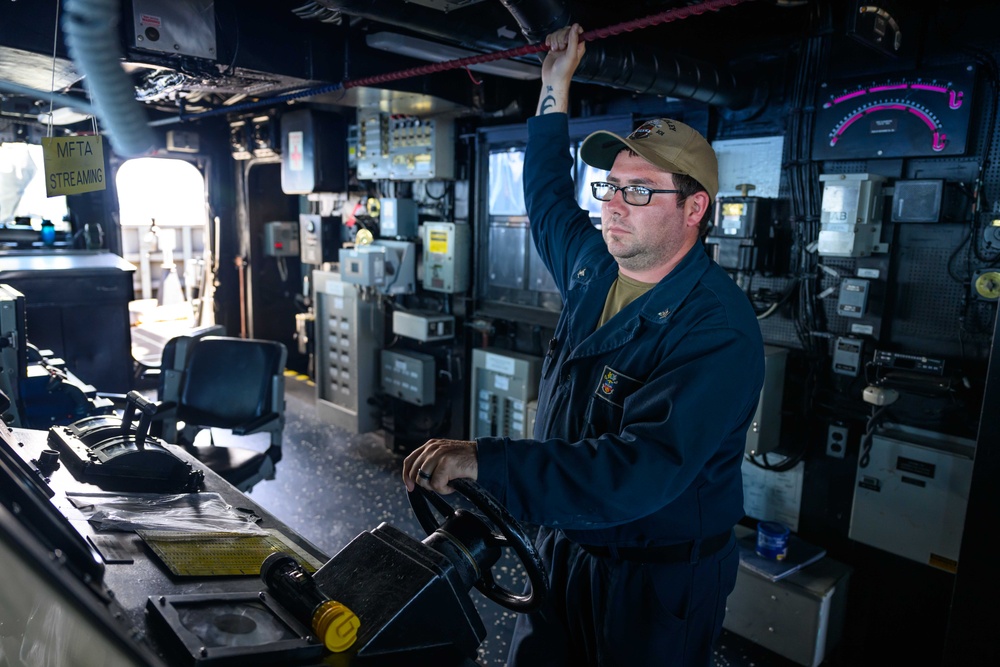 Master Helmsman Watch onboard USS Gridley (DDG 101)