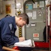 USS Ronald Reagan (CVN 76) Sailors conduct routine maintenance