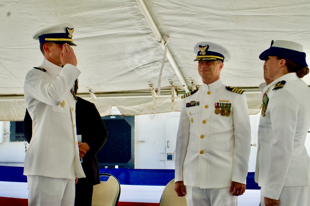 New commanding officer at the helm of USCGC Frederick Hatch