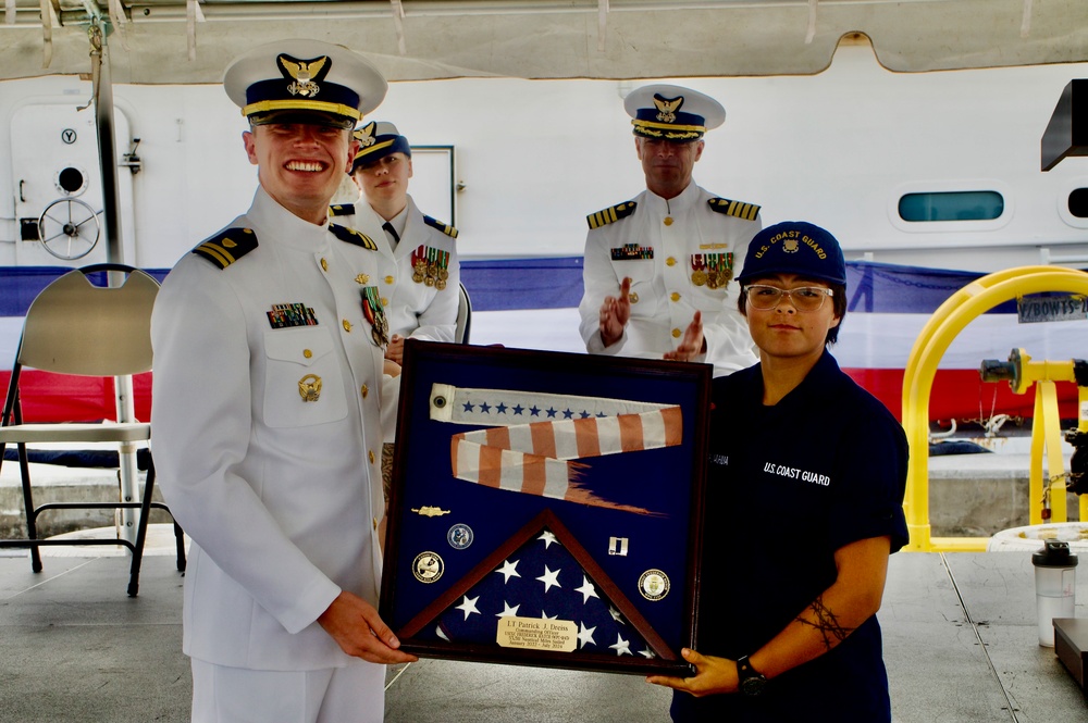 New commanding officer at the helm of USCGC Frederick Hatch