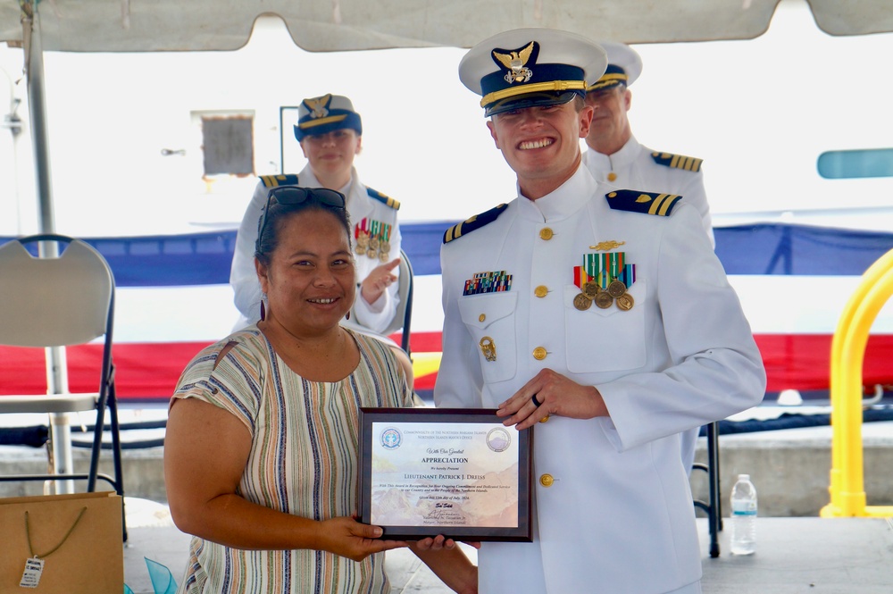 New commanding officer at the helm of USCGC Frederick Hatch