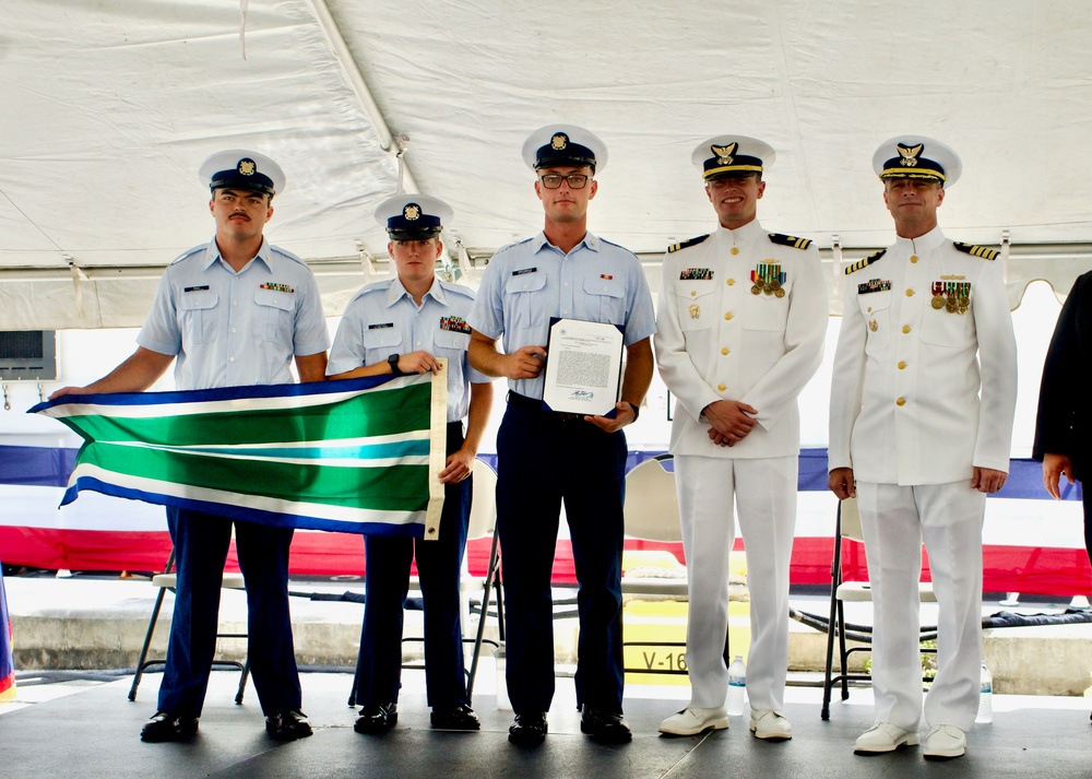 New commanding officer at the helm of USCGC Frederick Hatch