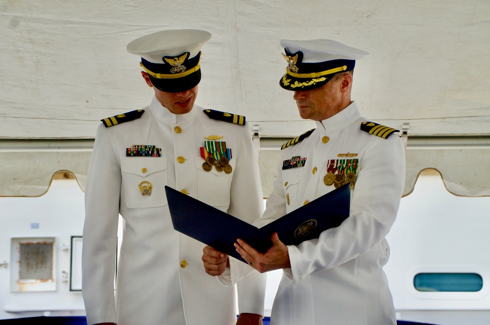 New commanding officer at the helm of USCGC Frederick Hatch