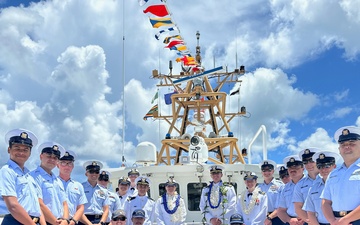 New commanding officer at the helm of USCGC Frederick Hatch