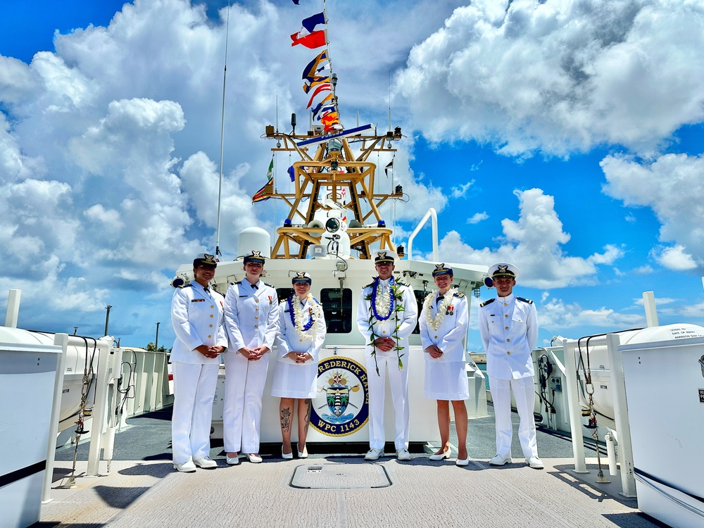 New commanding officer at the helm of USCGC Frederick Hatch