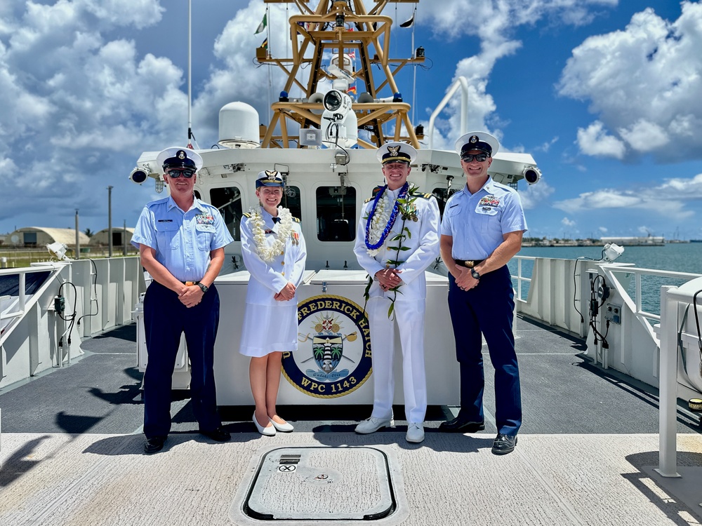 New commanding officer at the helm of USCGC Frederick Hatch