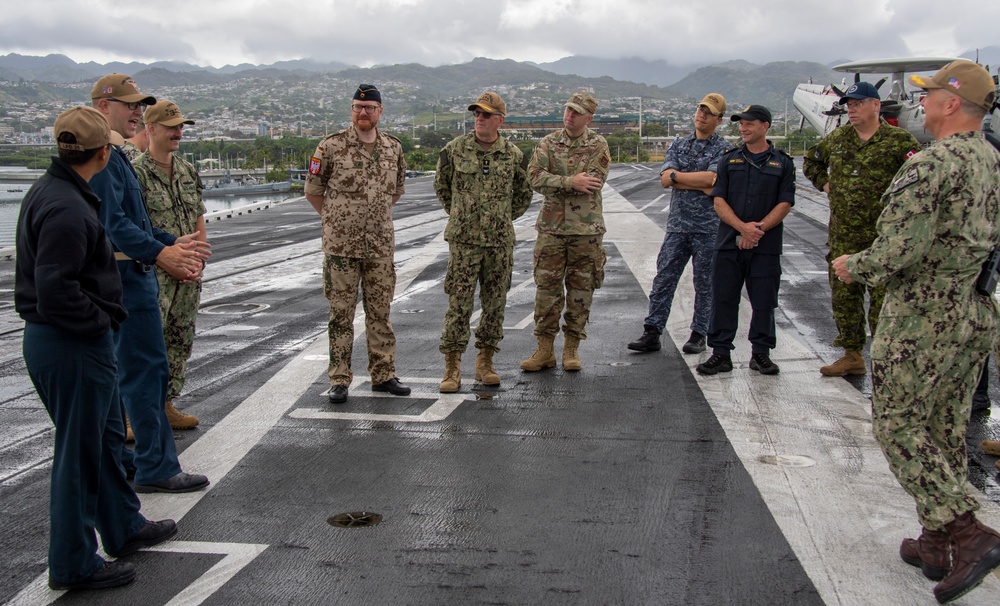 Partners and Allies tour USS Carl Vinson (CVN 70) during RIMPAC 2024