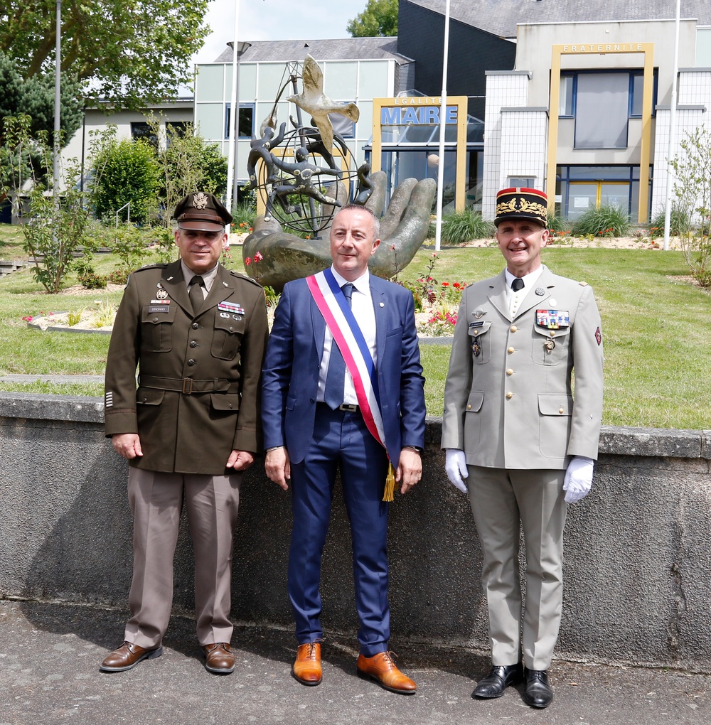 29th Infantry Division Soldiers Commemorate the Liberation of Vern-sur-Seiche